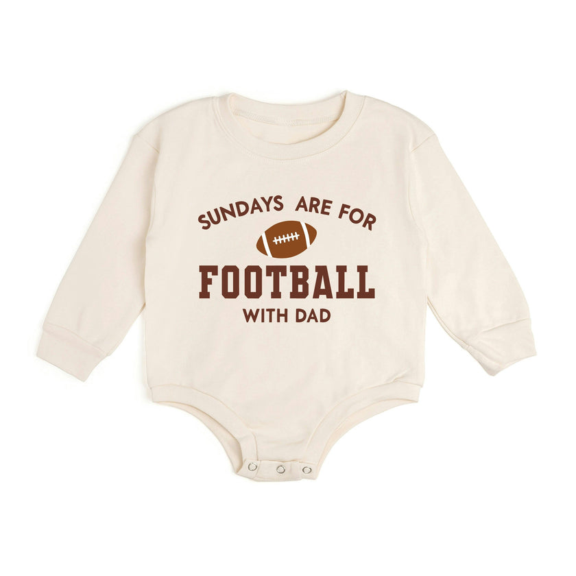 Sundays Are For Football Long Sleeve Romper