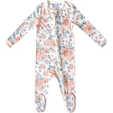 Autumn Print 2-Way Zip-Up Footie, Multi