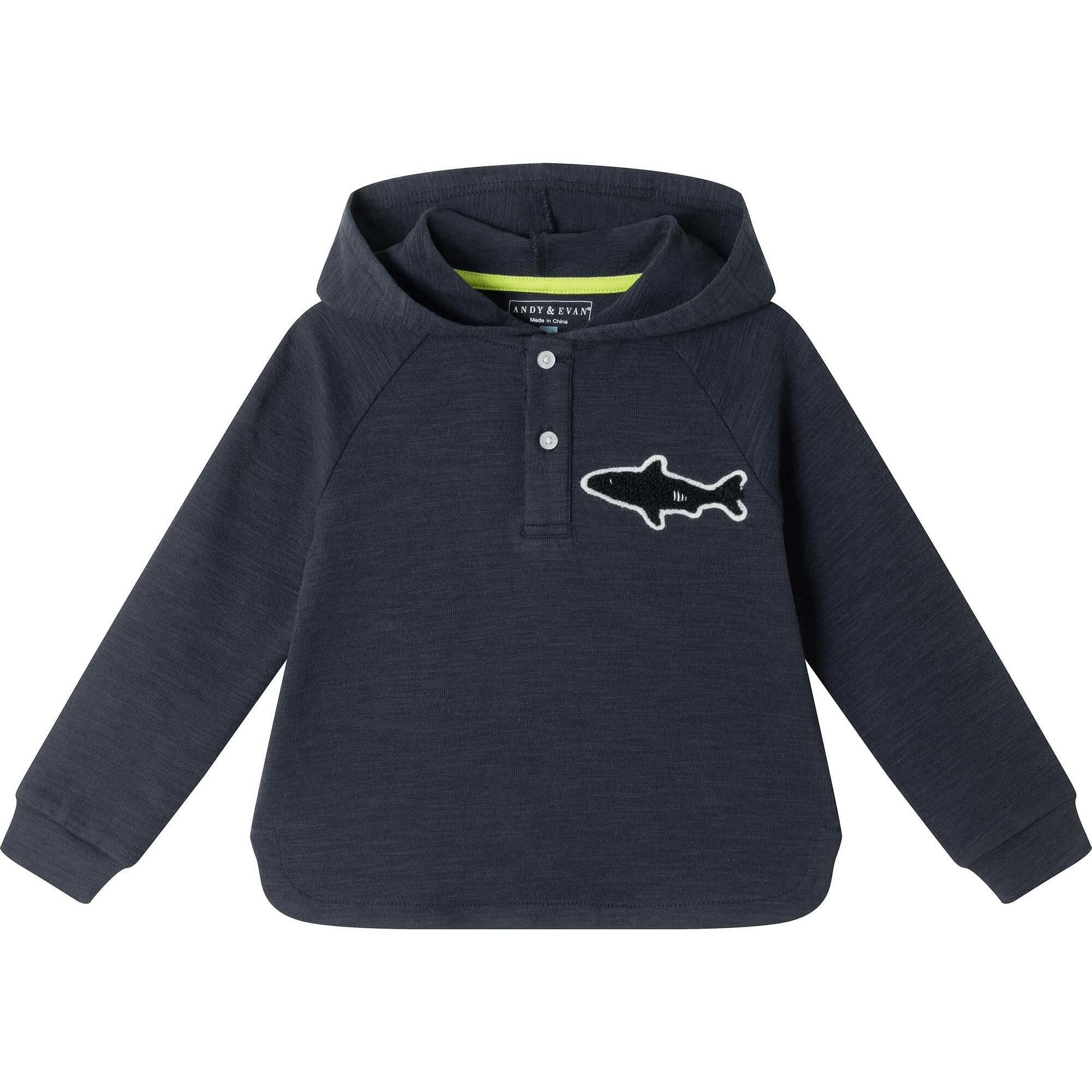 Kids Textured Hoodie Lounge Set w/ Patch Set