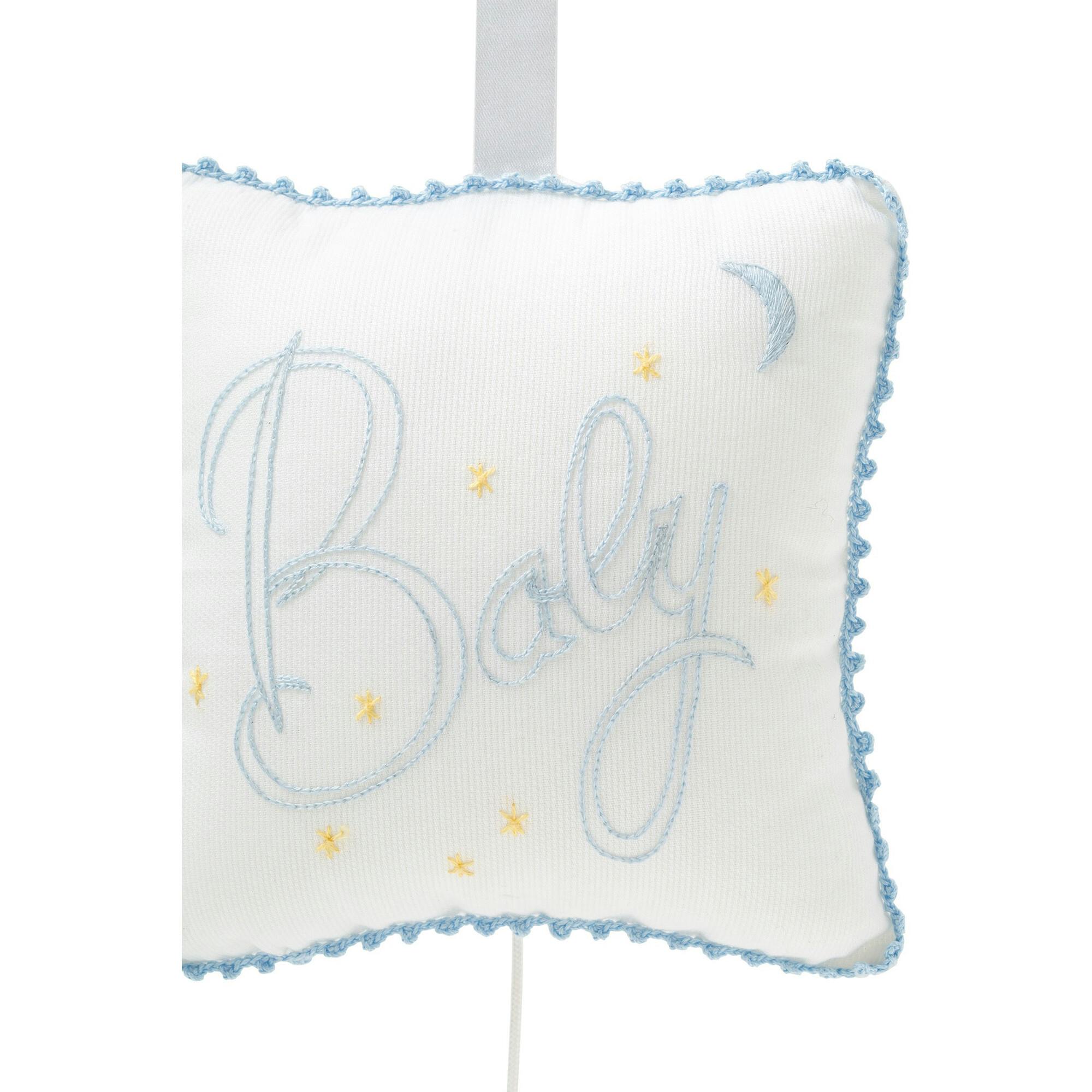 Boys Christening Musical Pillow