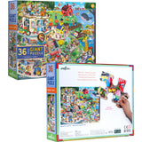Giant Puzzle: Friendly Town - 36 Piece