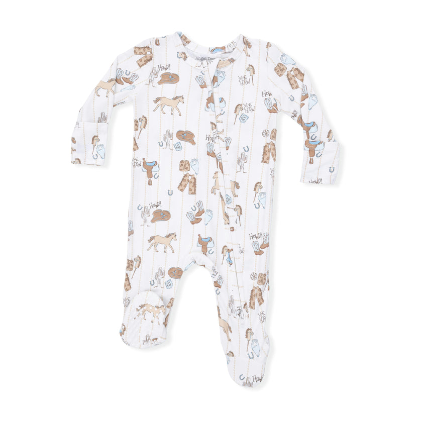 Cowboy Nursery - 2 Way Zipper Footie