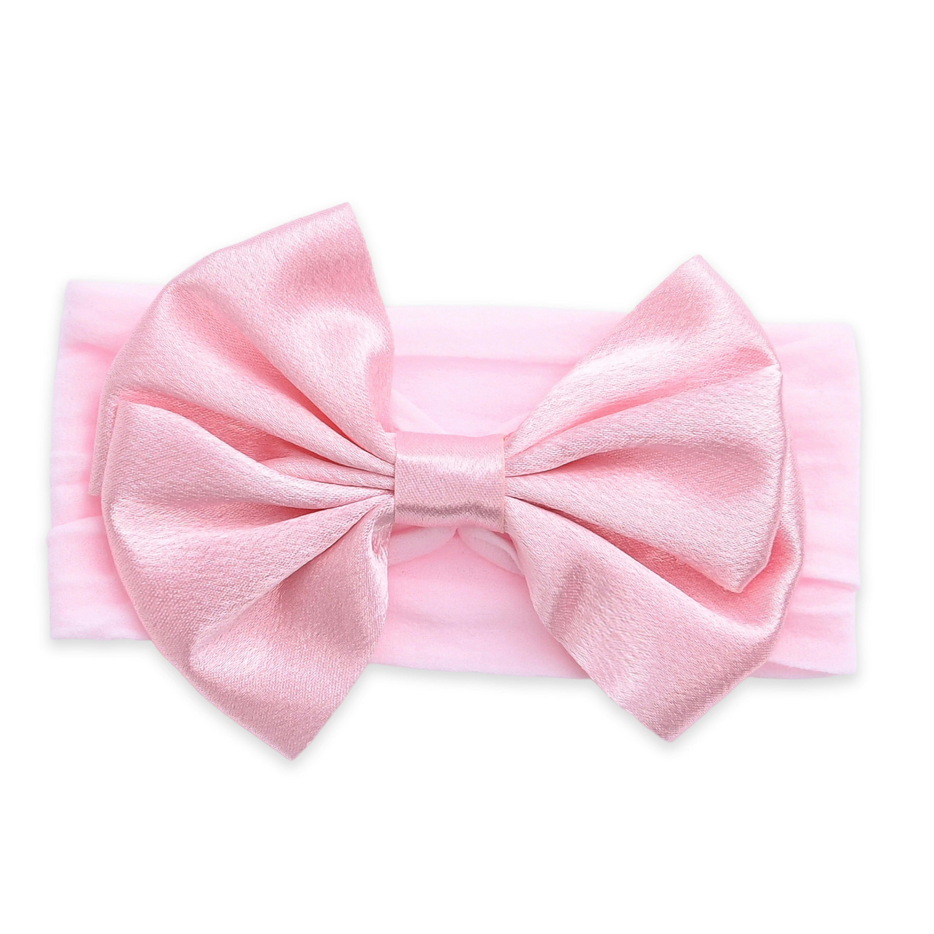 Multicolor Elastic Bow Headband Set