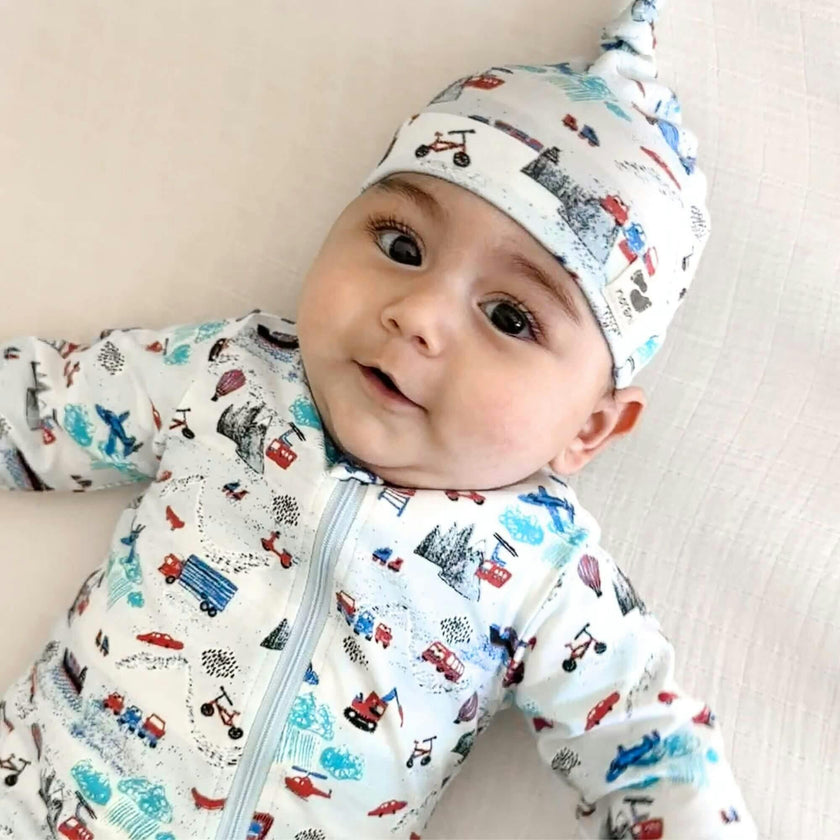 Organic Zippered Footed Onesie
