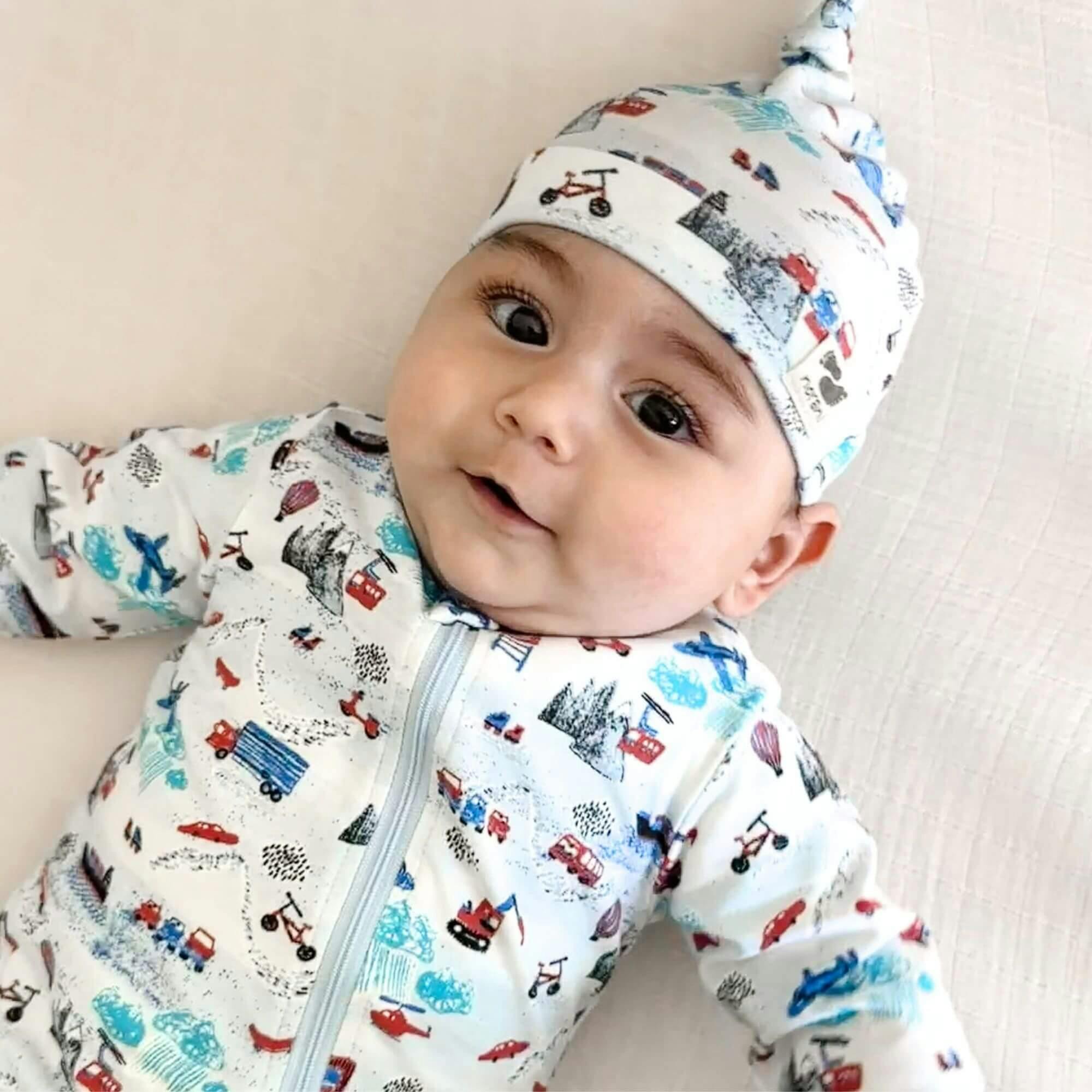 Organic Zippered Footed Onesie