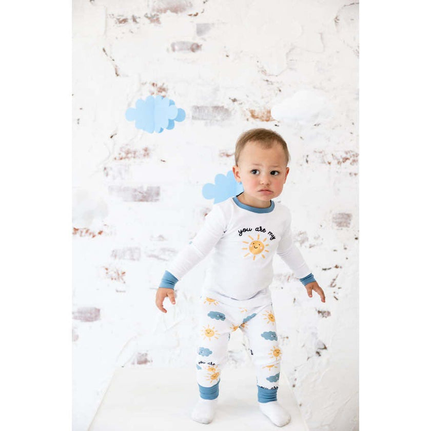 sunshine long sleeve pajama set