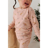 Girl's Raglan Sweatshirt Ski in Mauve