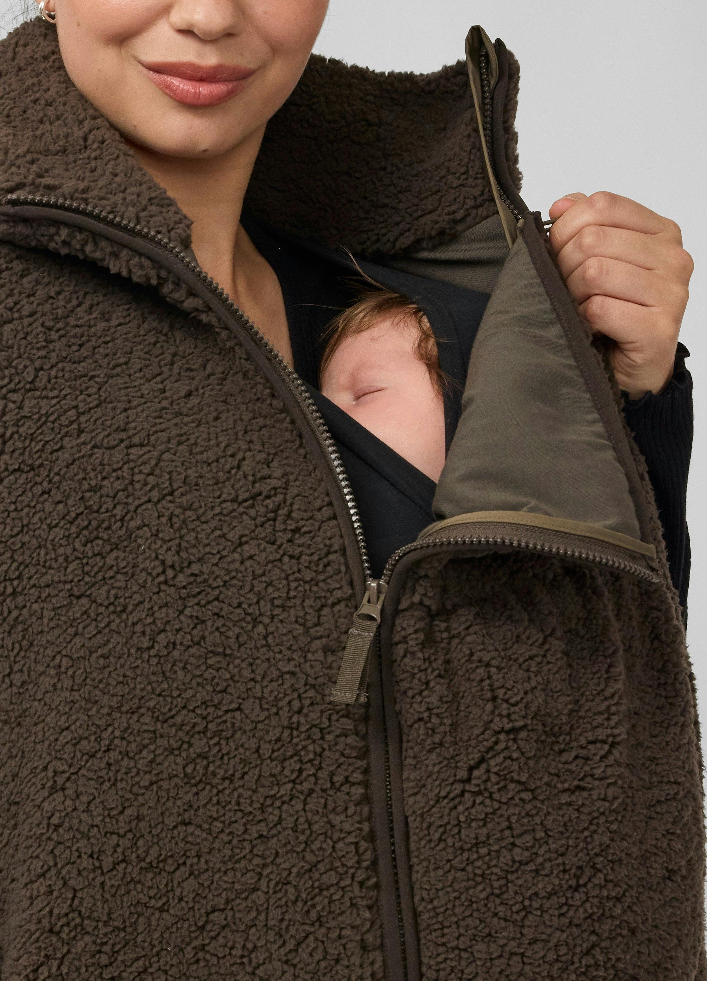 Sherpa Maternity Vest with Baby Carrier Insert