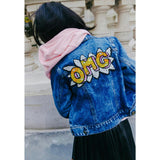 Women's OMG Beaded Denim