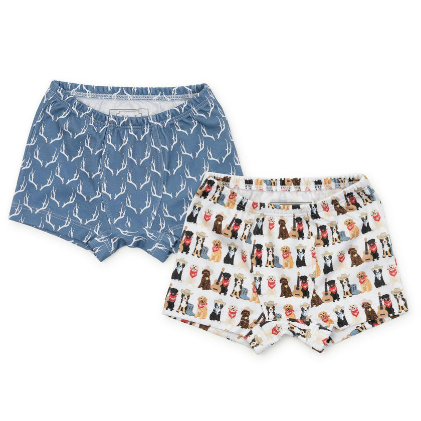 James Boys' Underwear Set - Rustic Antlers/Western Pups