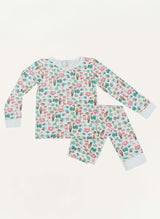 Children's Two Piece Organic  Pajamas - Santa's Cookies
