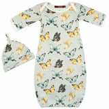 Bamboo Newborn Gown & Hat Set