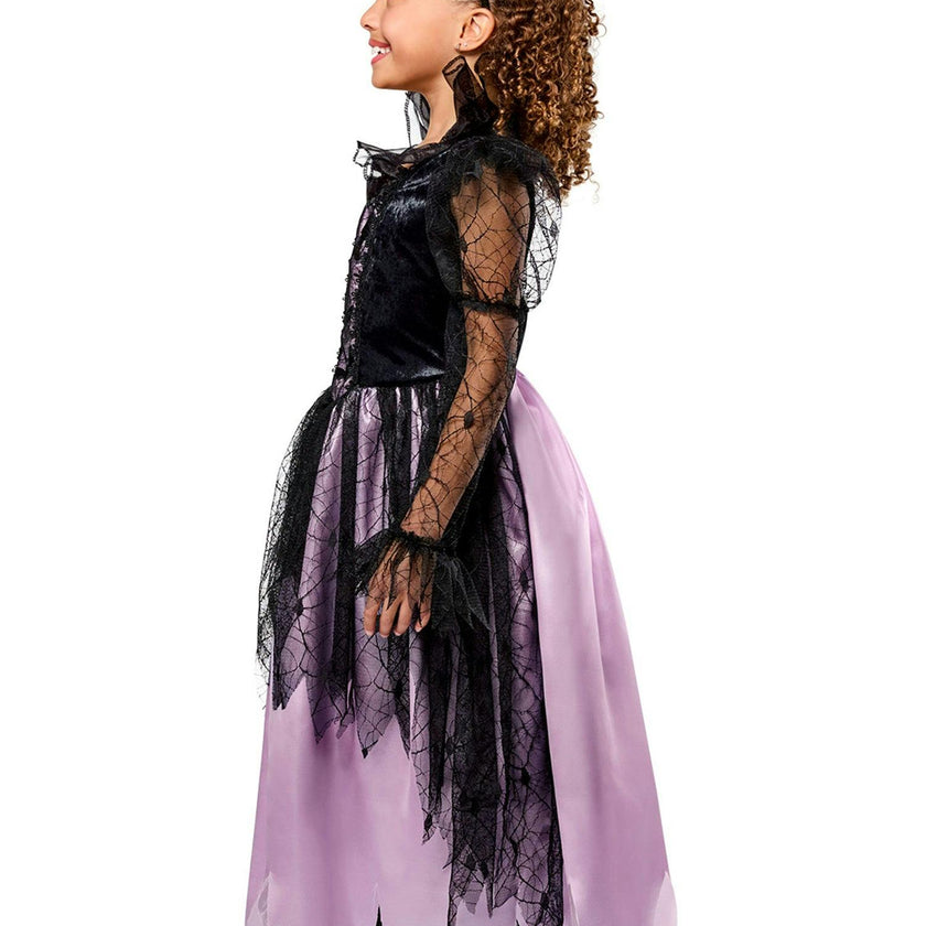 Girls' Purple and Black Gothic Queen Costume