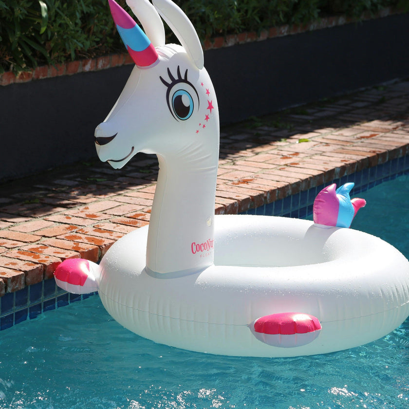 Rainbow Llamacorn Pool Float
