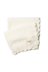 Knit Pointelle-Edge Viscose-Blend Blanket