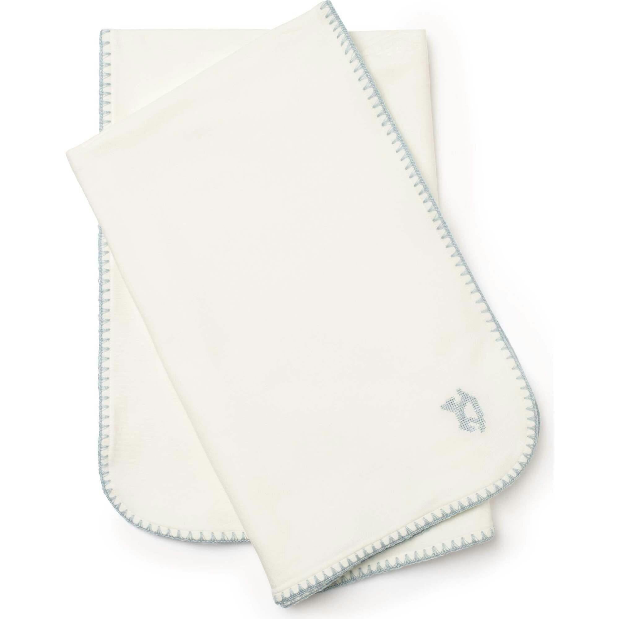 Embroidered Blanket Cream
