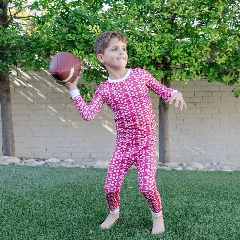 Grayson Pajama Pant Set - Pep Rally Red