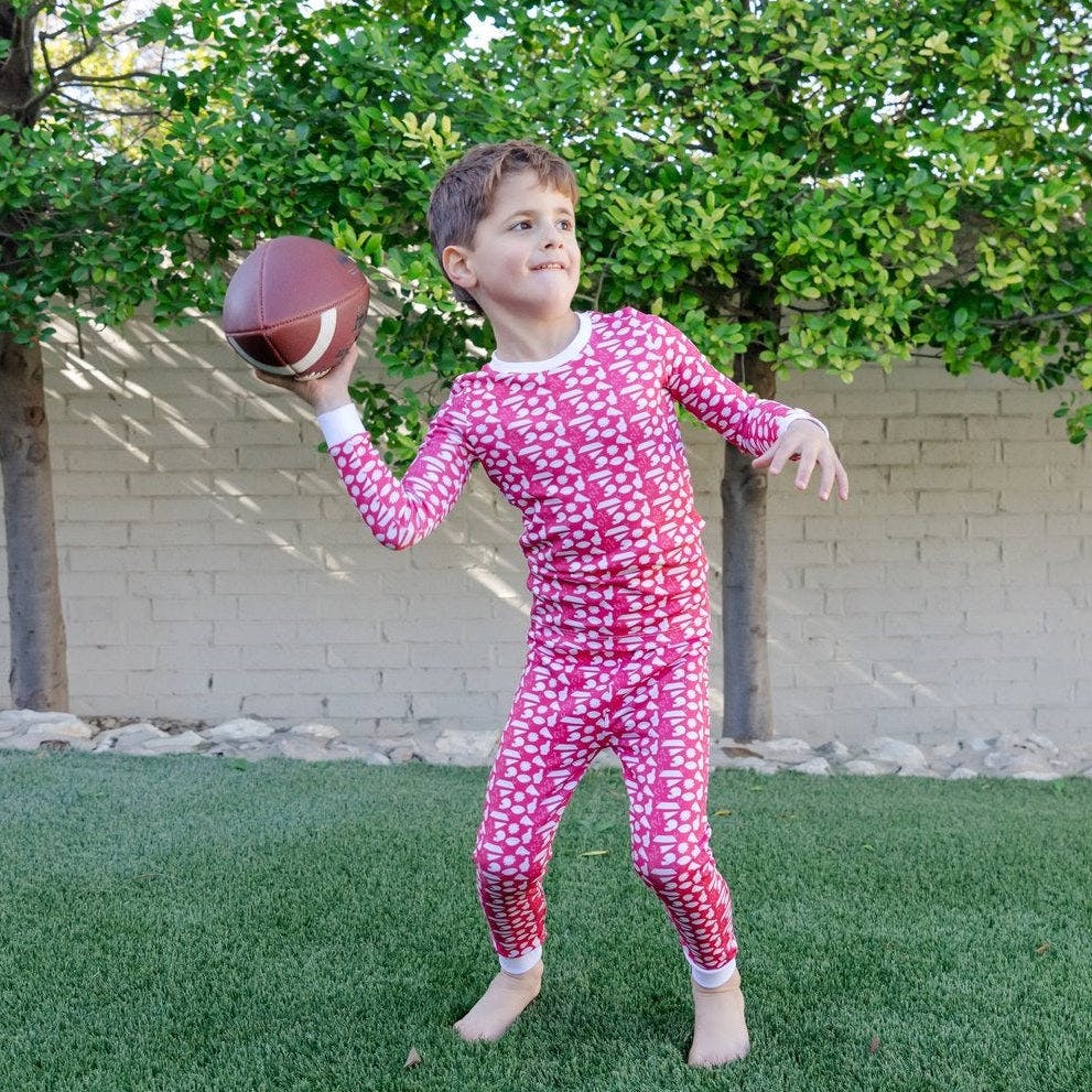 Grayson Pajama Pant Set - Pep Rally Red