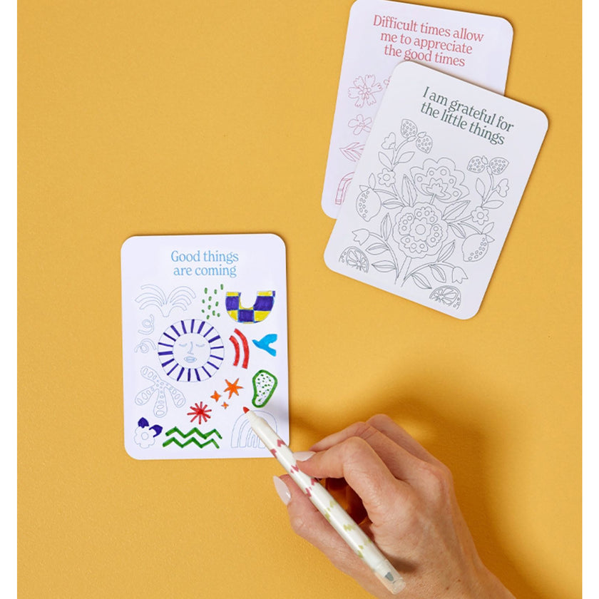 Color Your Own Affirmation Cards