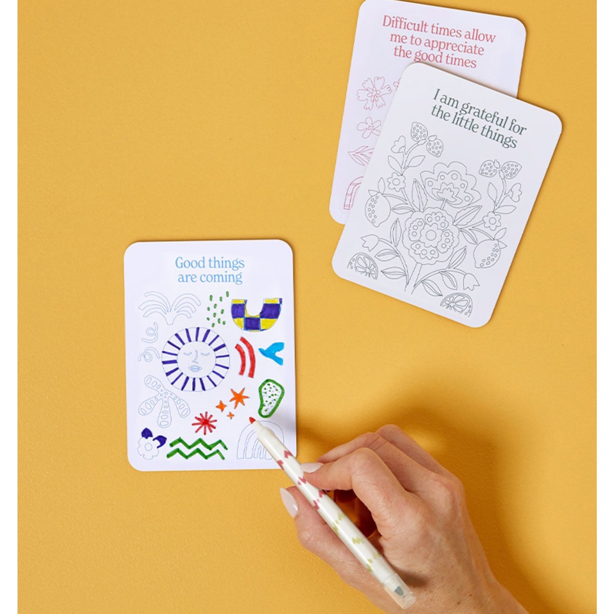 Color Your Own Affirmation Cards