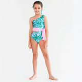 Sofi One Shoulder - Pacifica Print