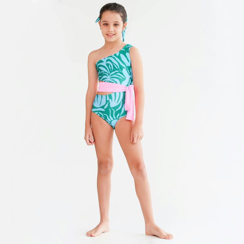 Sofi One Shoulder - Pacifica Print