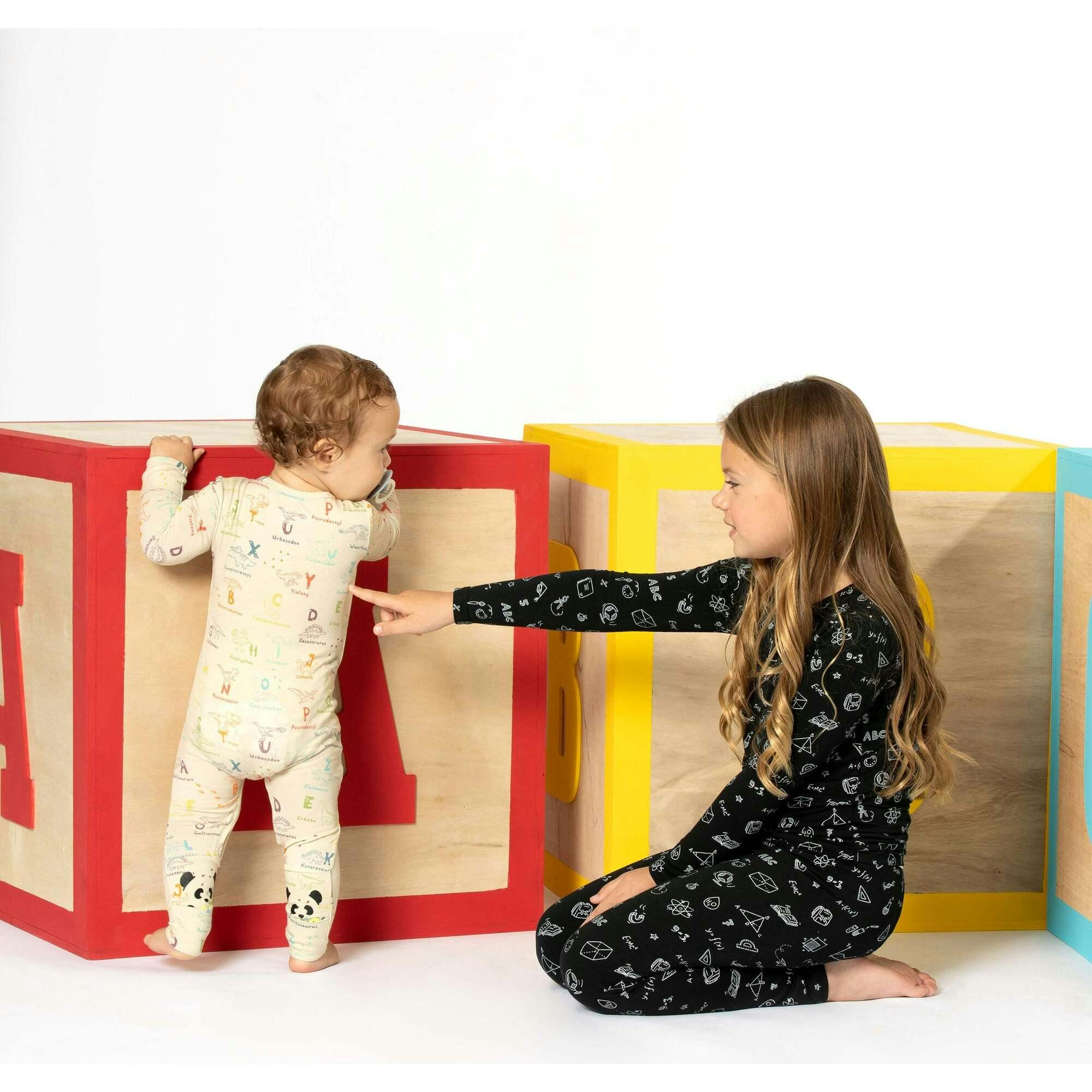 Dino ABC Bamboo Convertible Footie