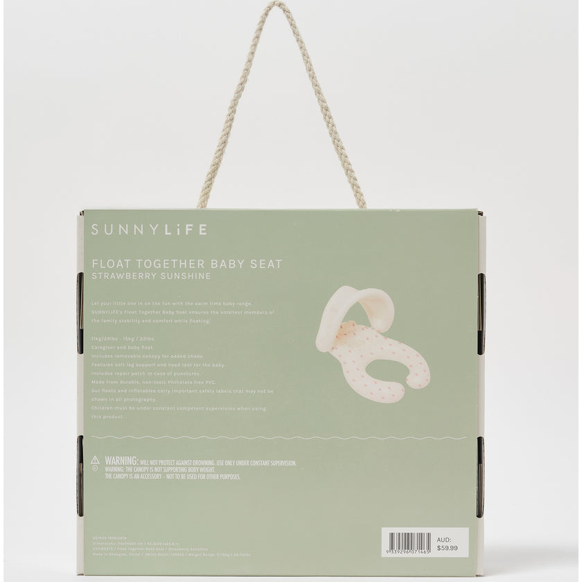 Float Together Baby Seat: Strawberry Sunshine