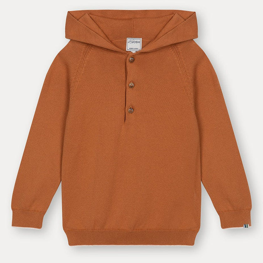 Rust Cotton Hoodie