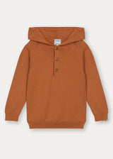 Rust Cotton Hoodie