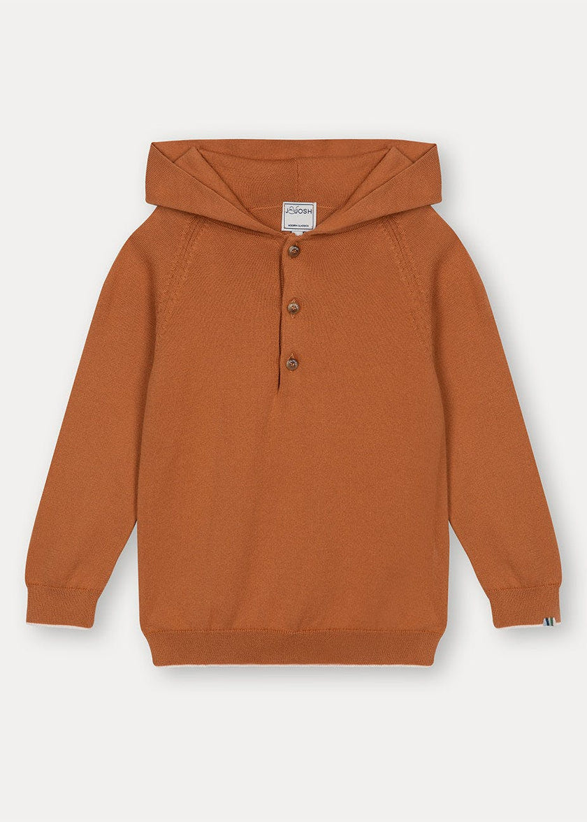 Rust Cotton Hoodie