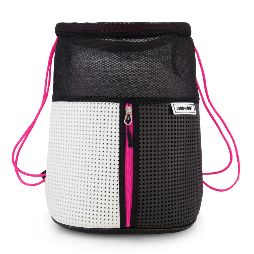 Sophy Drawstring Backpack Neon Pink