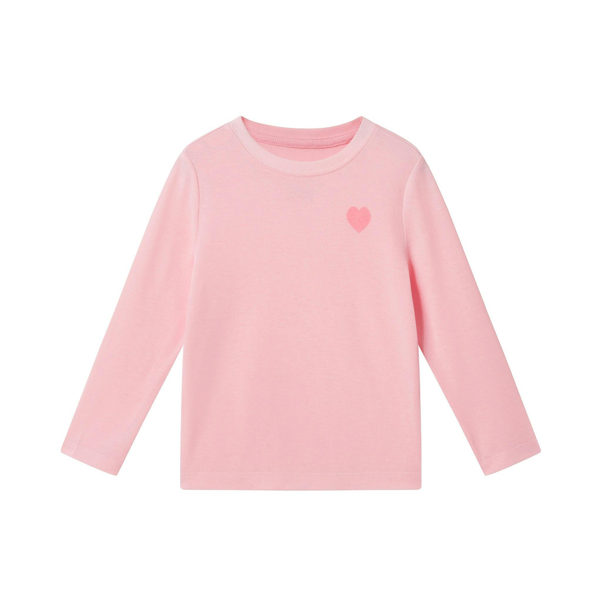 Girls Pajama Set | Heart Plaid - Pink
