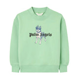 Green Palm Dog Graphic Sweatshirt