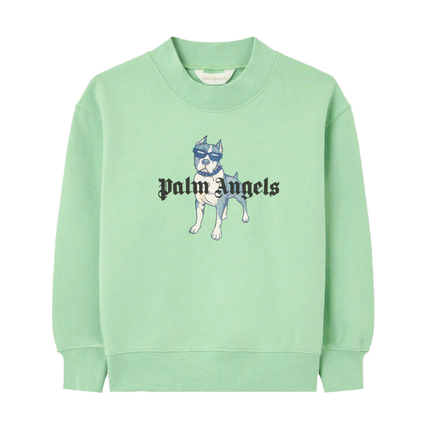 Green Palm Dog Graphic Sweatshirt