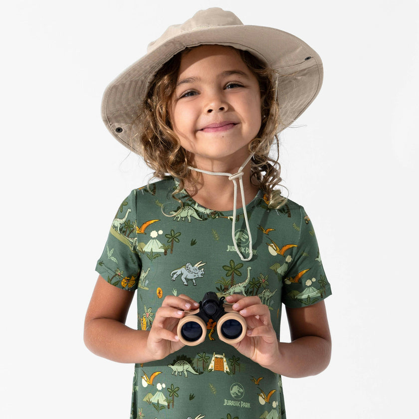 Jurassic Park: Safari Bamboo Girls' Short Sleeve Dress
