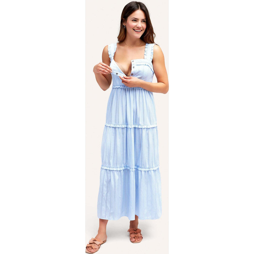 Emma During + After Maxi Tank Dress, Stripes