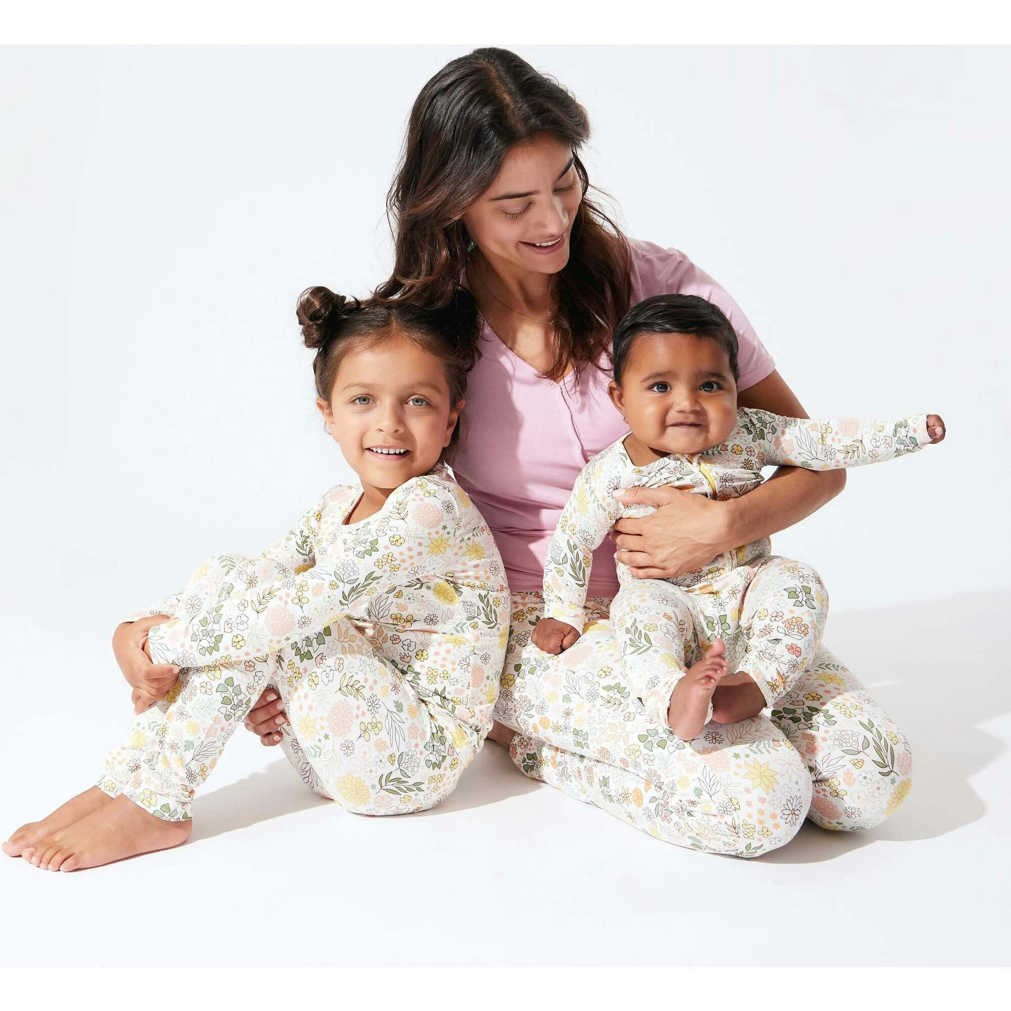 Fall Floral Bamboo Convertible Footie