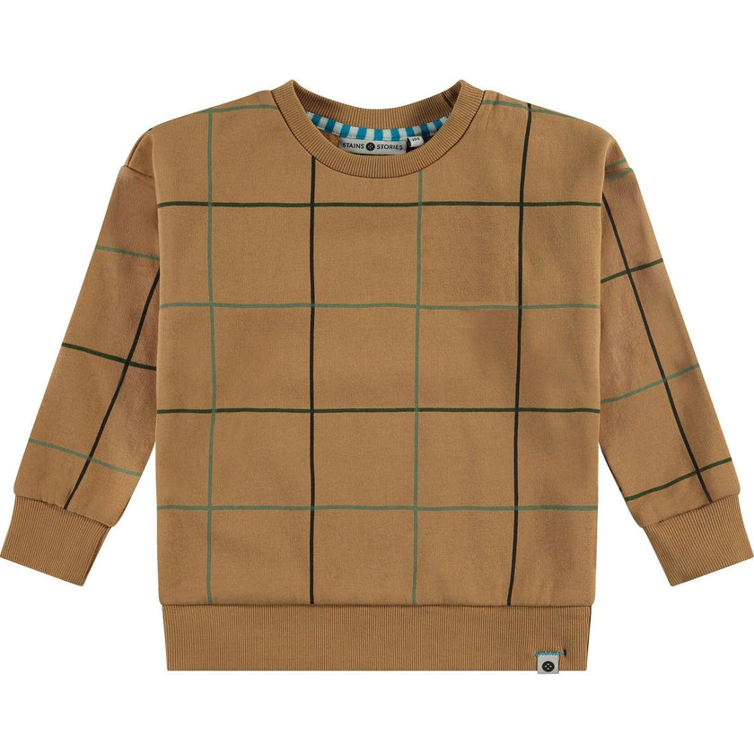 Striped Crew Neck Pullover Sweatshirt