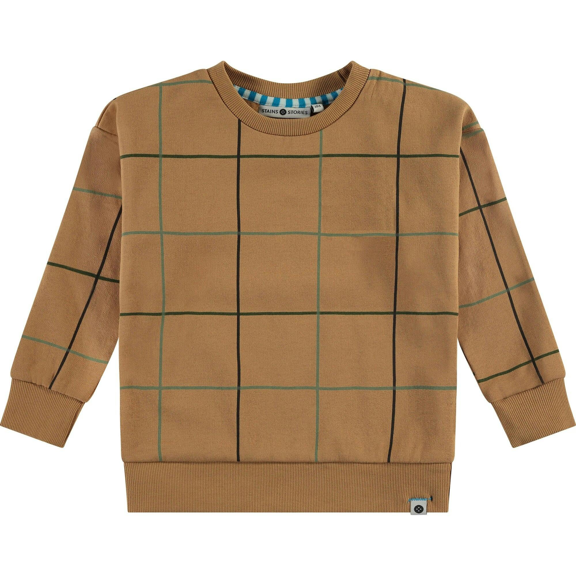 Striped Crew Neck Pullover Sweatshirt