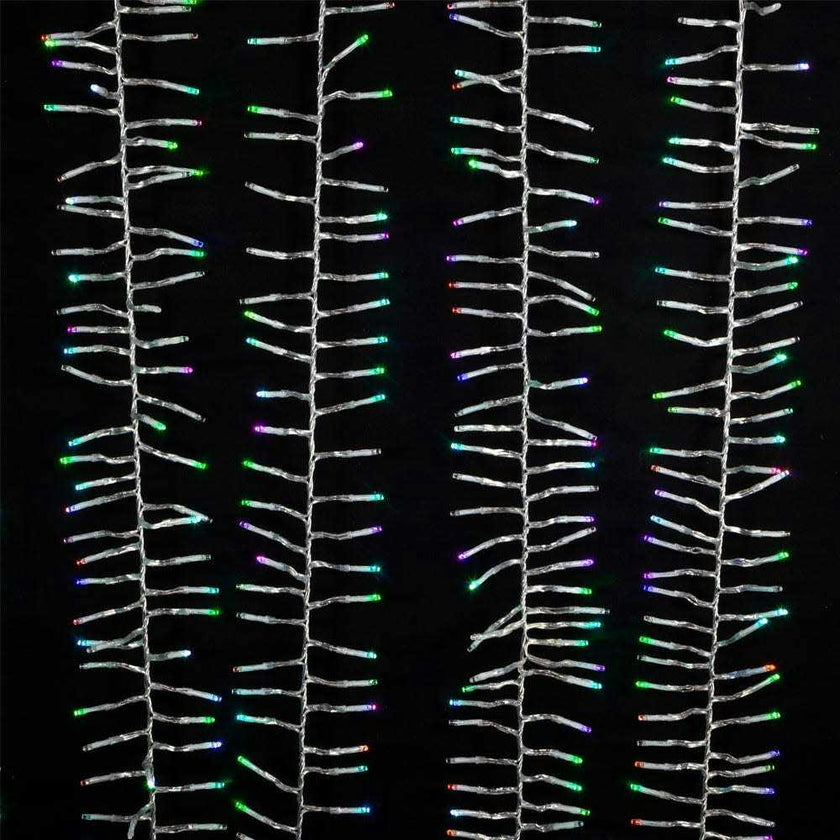 480-Light 15.7-Foot RGB LED Connectable Cluster Garland