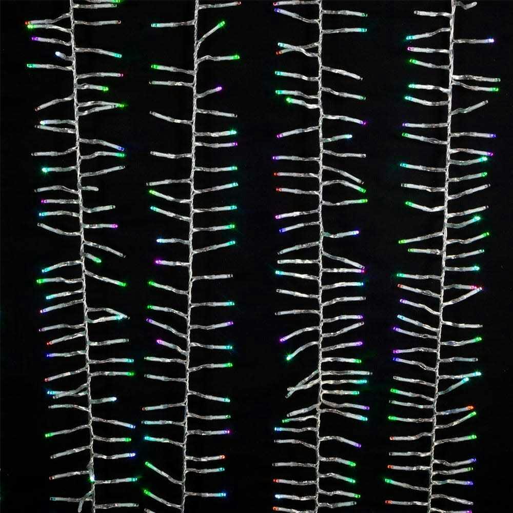480-Light 15.7-Foot RGB LED Connectable Cluster Garland