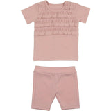 Ruffle Ruched Top & Short Set