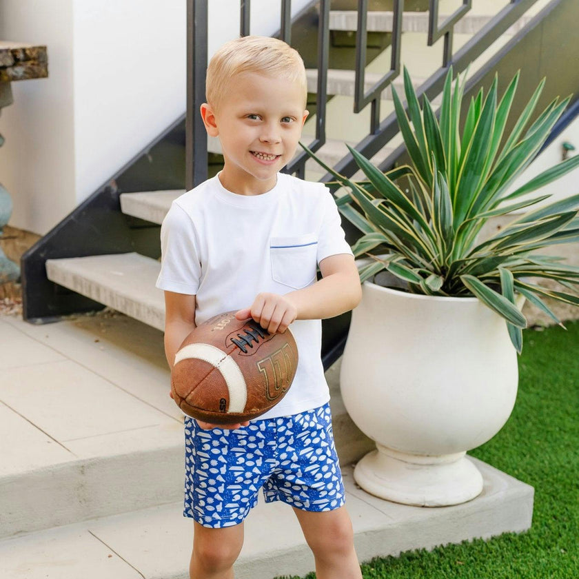 Walker Boys' Short Set - Pep Rally Blue