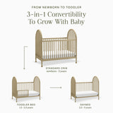 Namesake Alouette 3-in-1 Convertible Spindle Crib