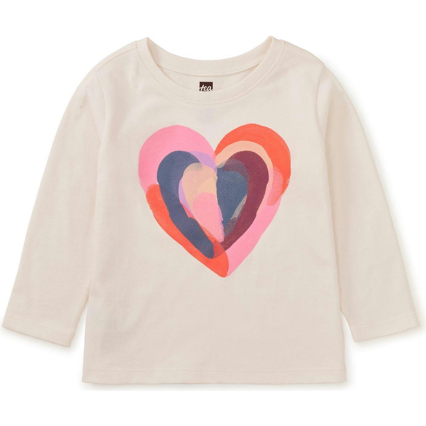 Painted Heart Graphic Tee, White