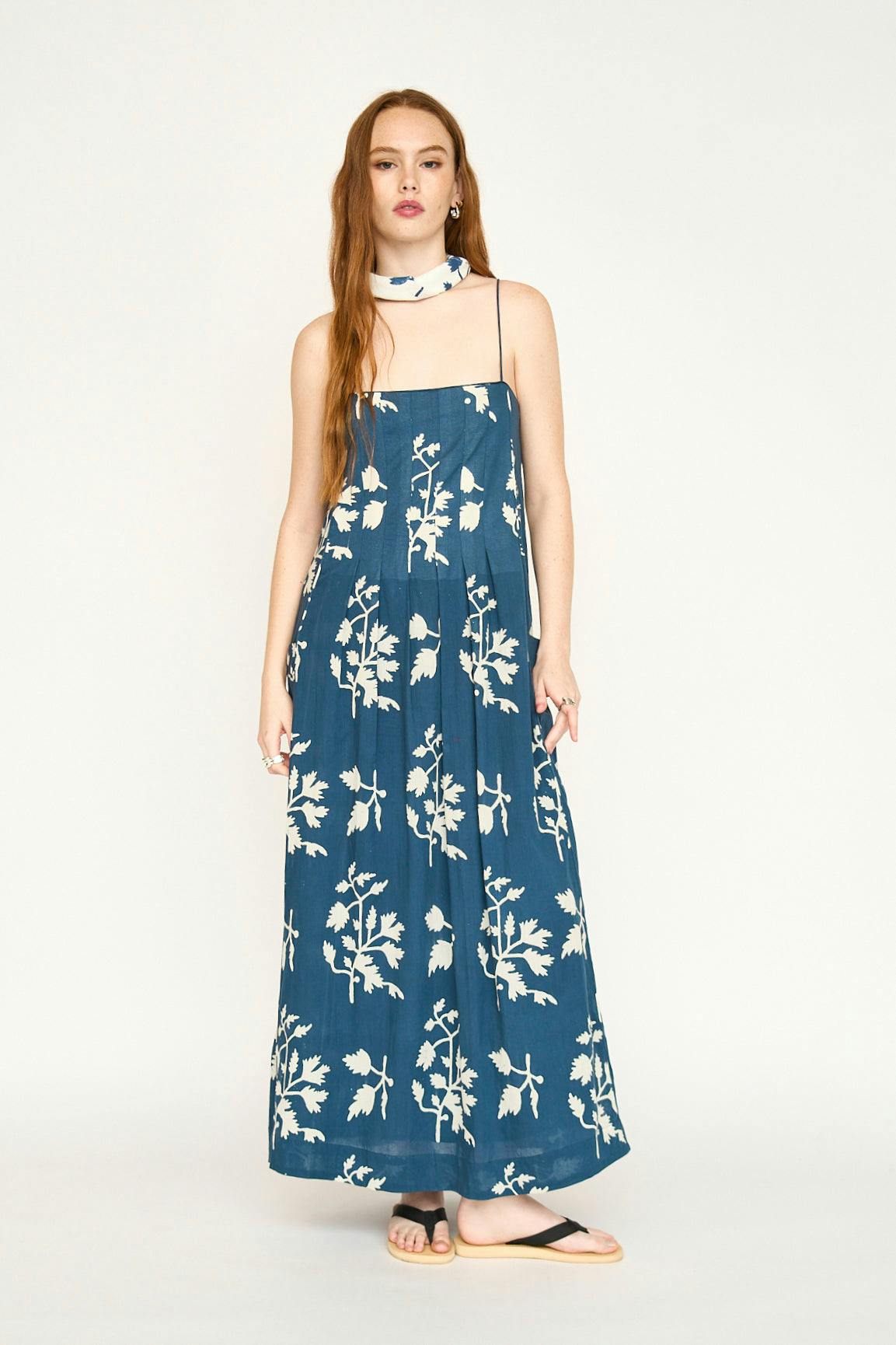 Zuma Dress in Navy Fig