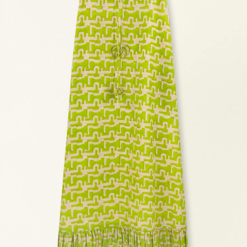 Bonaire Dress in Lime Popova