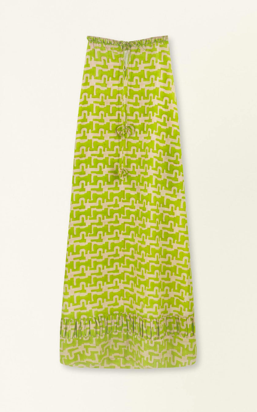 Bonaire Dress in Lime Popova