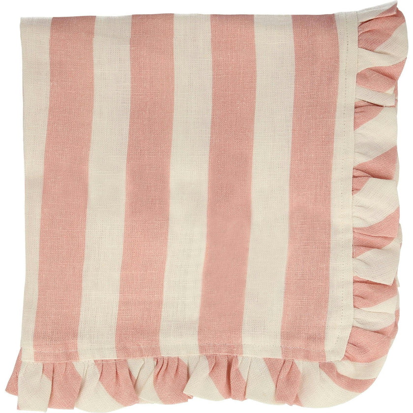 Stripe Ruffle Fabric Napkins
